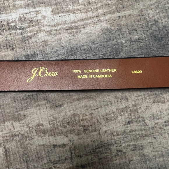 J Crew Leopard Print Calf Hair Genuine Leather Belt Gold Buckle Women L3620 - Picture 4 of 8